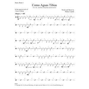 Como Aguas Tibias - Snare Drum